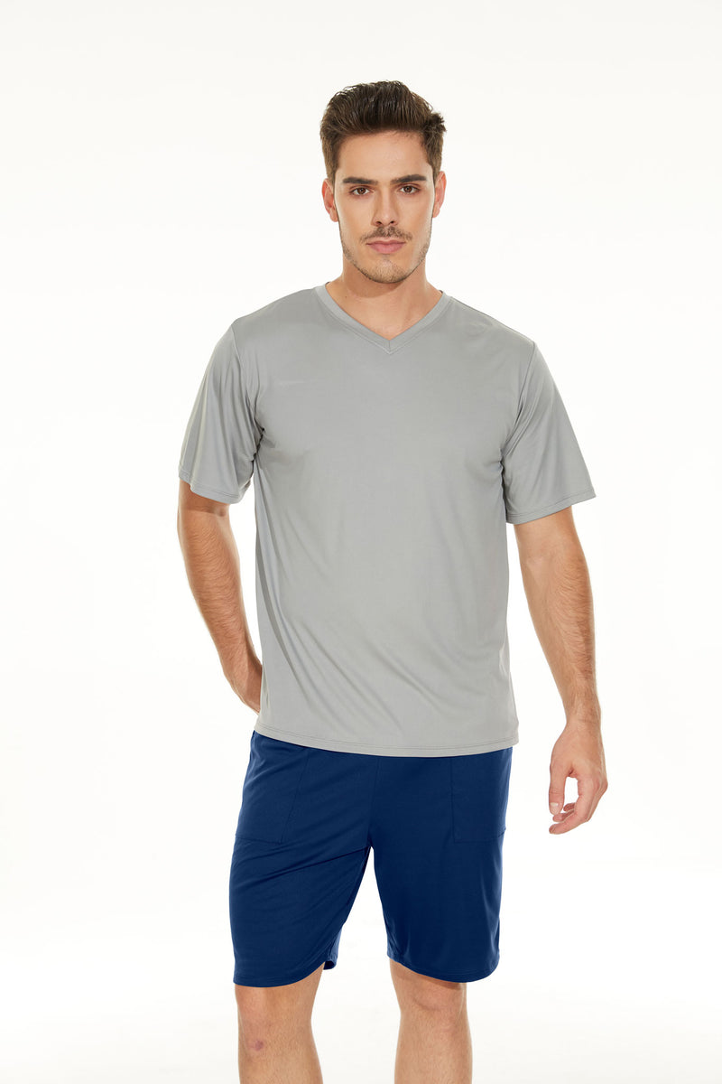 Men’s V-neck Shirt and Shorts