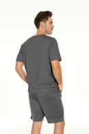 Men's V-neck Shirt and Shorts