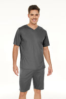 Men's V-neck Shirt and Shorts