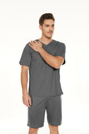 Men's V-neck Shirt and Shorts