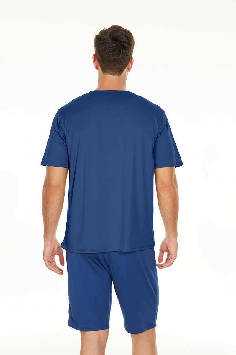 Men’s V-neck Shirt and Shorts