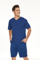 Men's V-neck Shirt and Shorts