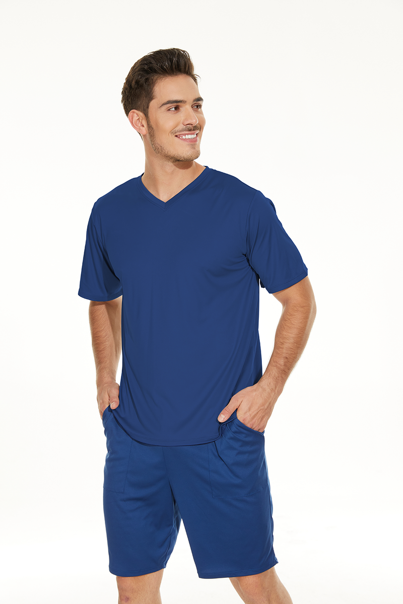 Men’s V-neck Shirt and Shorts