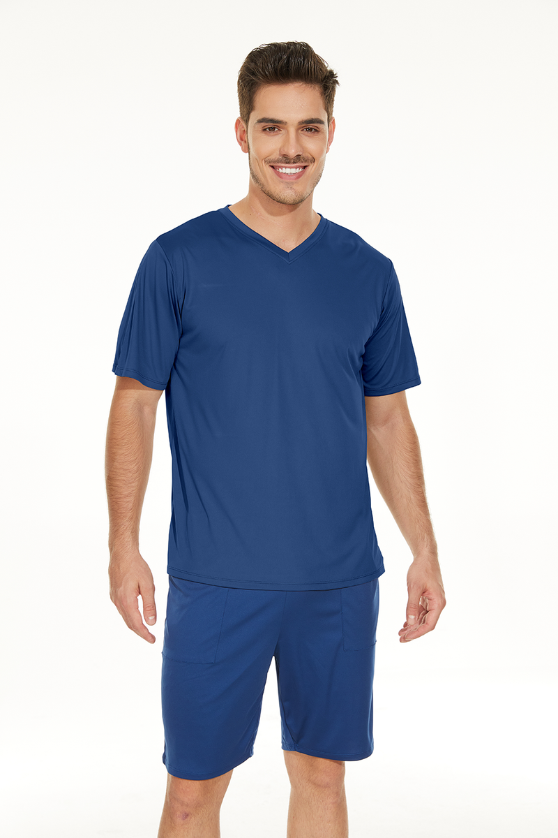 Men’s V-neck Shirt and Shorts