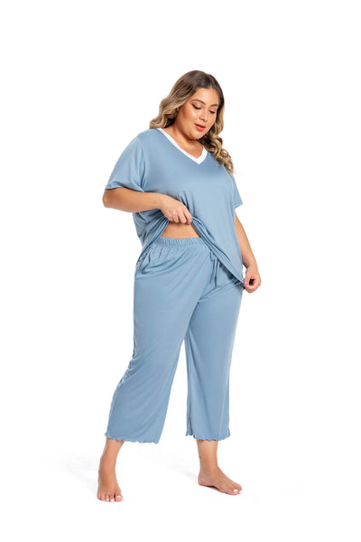 Yuwull Woman Sleepwear Sleep Wear Ladies Fashion Comfortable Solid