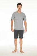 Men’s V-neck Shirt and Shorts