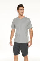 Men’s V-neck Shirt and Shorts