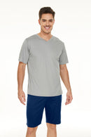 Men’s V-neck Shirt and Shorts