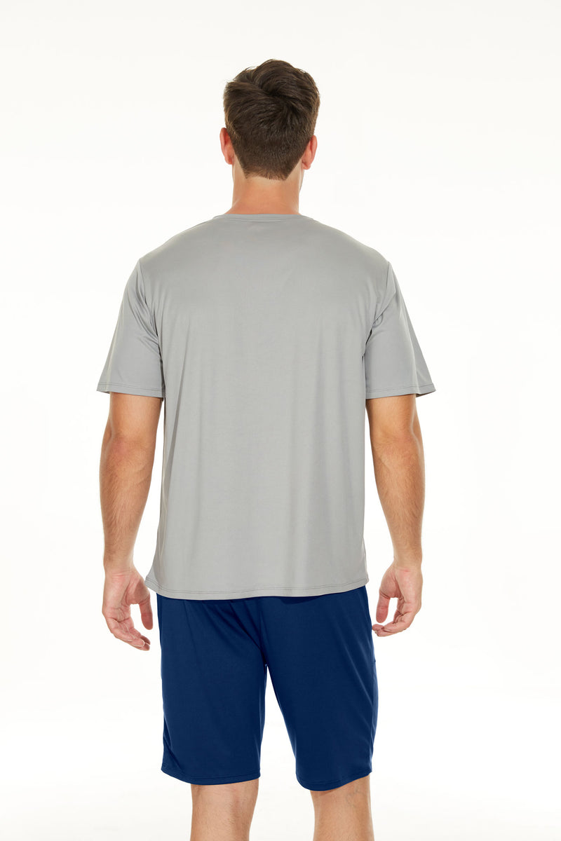 Men’s V-neck Shirt and Shorts