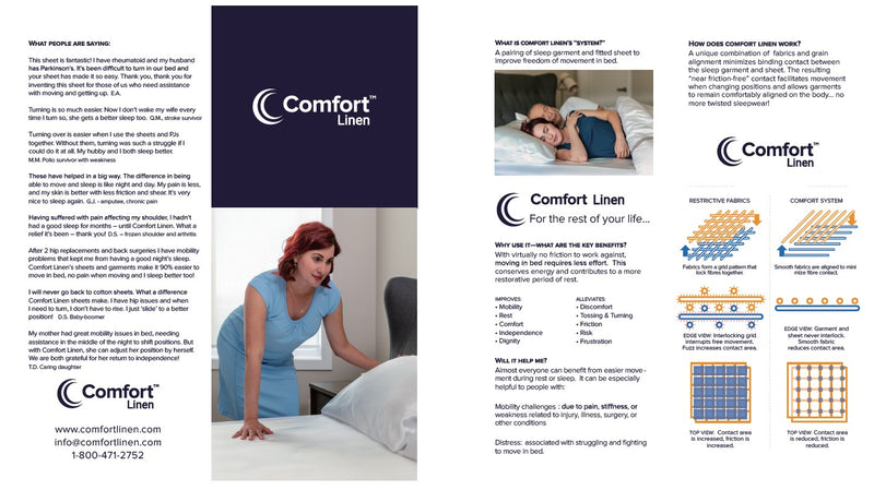 Comfort Linen brochure package